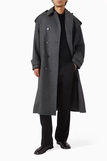 Trench Coat in Wool