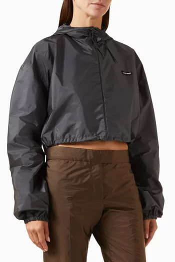 Technical Fabric Windbreaker Jacket