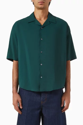 Boxy-fit Shirt in Viscose Twill