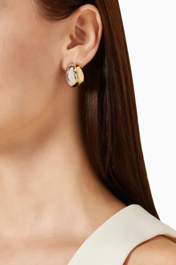 Chavez Micro Double-layer Huggie Earrings