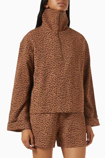 Javan Jones Quarter-zip Sweatshirt in Organic Cotton