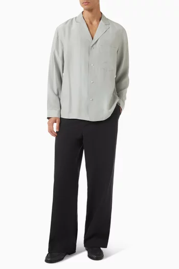 Camp Collar Shirt in Silk