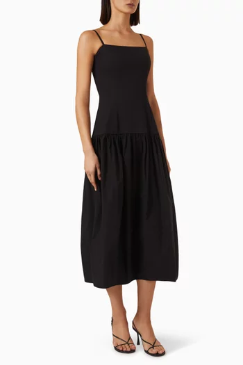 Corset Midi Dress in Cotton