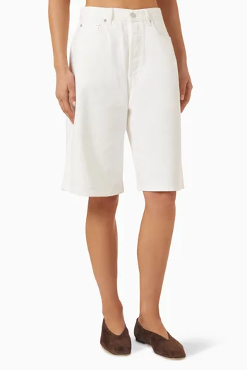 Knee-length Shorts in Denim