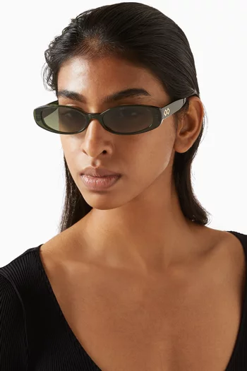 Rio Square Frame Sunglasses in Acetate