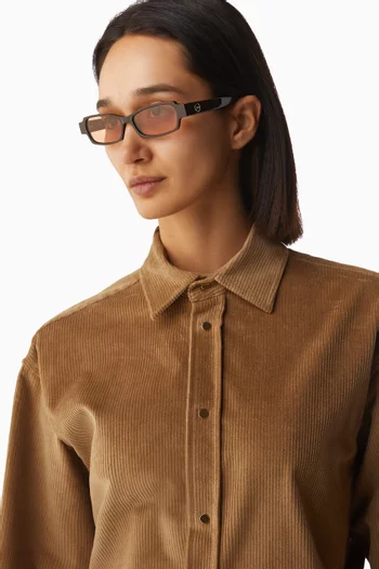 Raya Rectangular Sunglasses in Acetate
