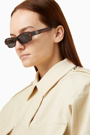 Raya Rectangular Sunglasses in Acetate