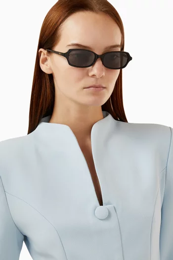 Deema Rectangular Sunglasses in Acetate