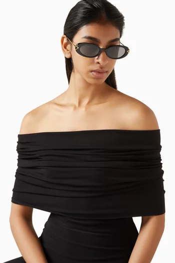 Livi Round Sunglasses in Acetate