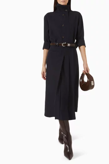 Varna Jupe Skirt in Wool Canvas