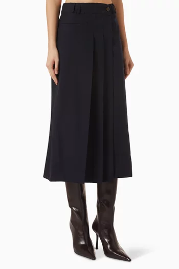 Varna Jupe Skirt in Wool Canvas