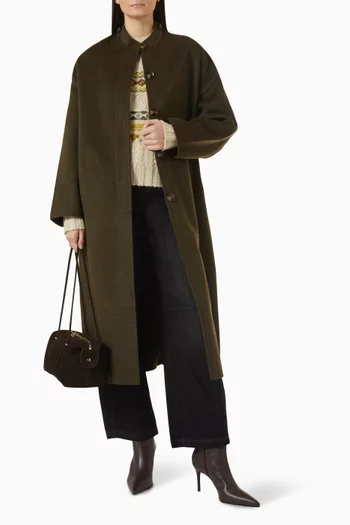 Finn Scarf Coat in Wool Blend