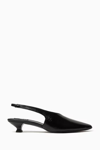 Eros 40 Slingback Pumps in Leather