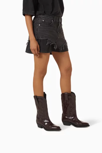 Calyx Cowboy Boots in Leather