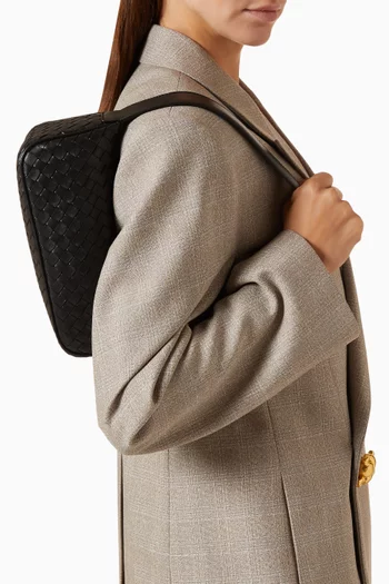 Nodo Shoulder Bag in Intrecciato Leather