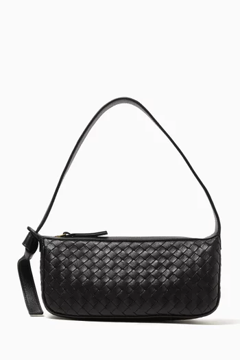 Nodo Shoulder Bag in Intrecciato Leather