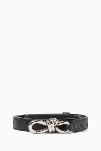 Andiamo Belt in Intrecciato Leather