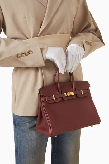 Unused Birkin 25 Bag in Togo Leather