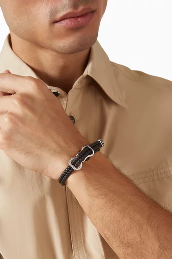 Braided Bracelet in Intreccio Leather