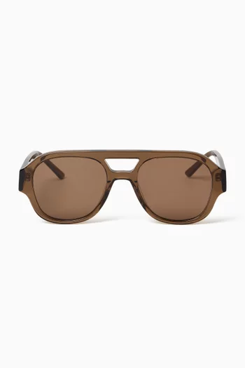 Ruby Aviator Sunglasses in Acetate