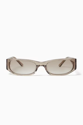 Vesper Rectangular Sunglasses in Acetate