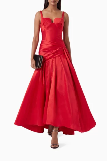 Satine Drop-waist Dress in Taffeta
