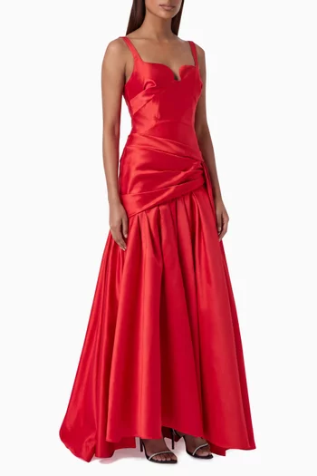 Satine Drop-waist Dress in Taffeta
