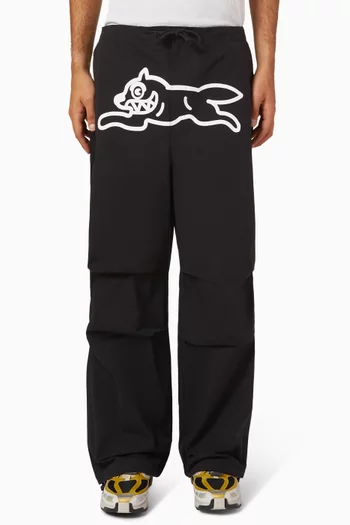 Running Dog Parachute Pants in Cotton