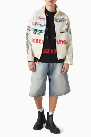 Drippy Shorts in Denim