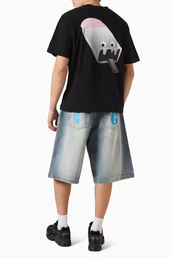 Block Logo T-shirt in Cotton Jersey