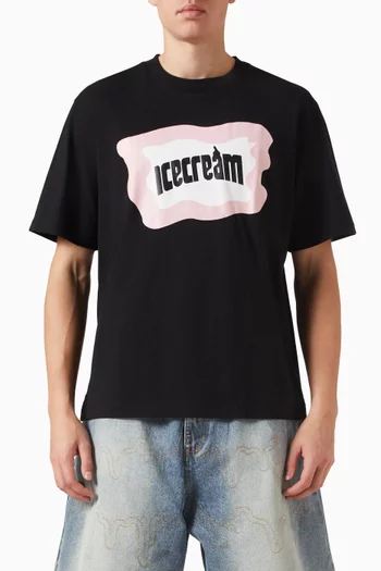 Block Logo T-shirt in Cotton Jersey