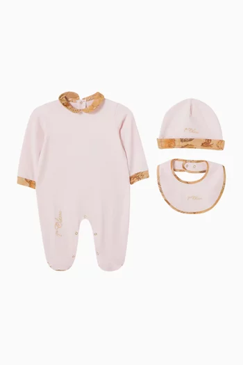 Geo Classic Sleepsuit Set in Cotton