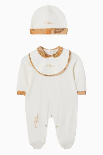 Geo Classic Sleepsuit Set in Cotton