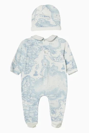 Geo Map Sleepsuit & Beanie