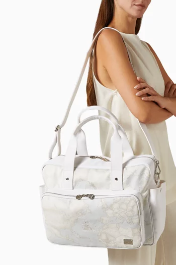 Geo Map Print Changing Bag