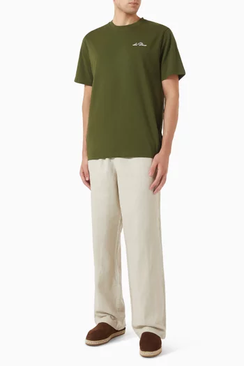 Signature-print T-shirt in Jersey