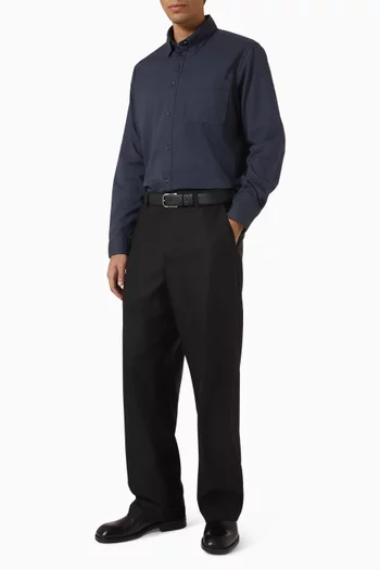 Garment-dyed Shirt in Cotton