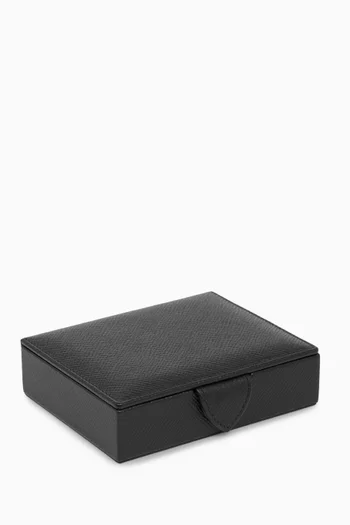 Small Square Trinket Box in Calf Leather