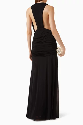 Ripple Drape Gown in Jersey
