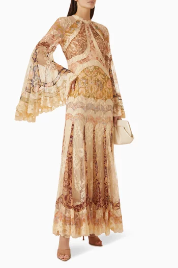 Valiant Panelled Gown in Silk