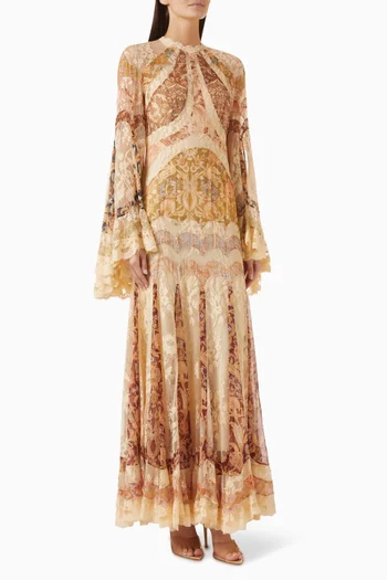 Valiant Panelled Gown in Silk