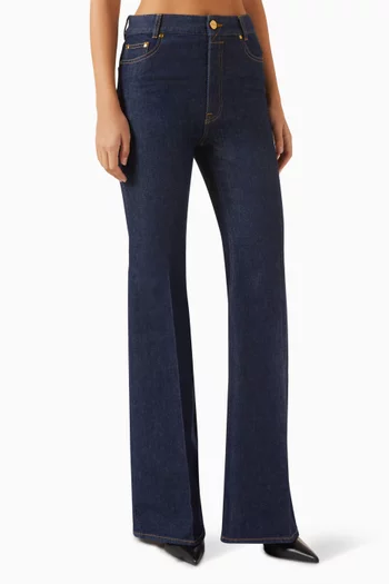 Slim Flare Jeans in Denim
