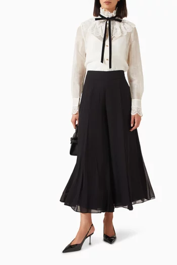 Valiant Tuxedo Top in Silk-linen