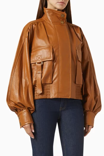 Valiant Biker Jacket in Leather