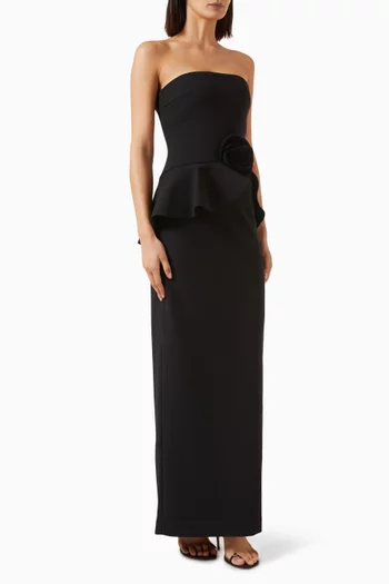 Flower Peplum Dress
