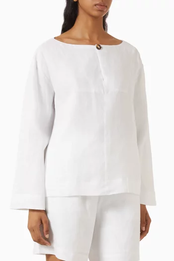 Dakota Blouse in Linen