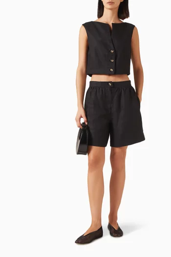 Dakota Shorts in Linen