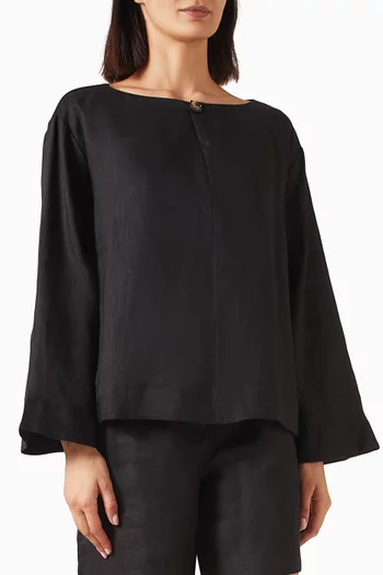 Dakota Blouse in Linen