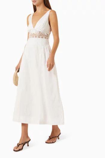 Veda V-neck Dress in Cotton