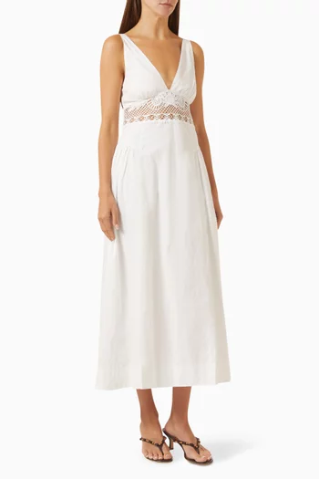 Veda V-neck Dress in Cotton